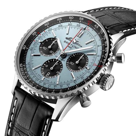 breitling men's watch blue face|Breitling navitimer blue dial.